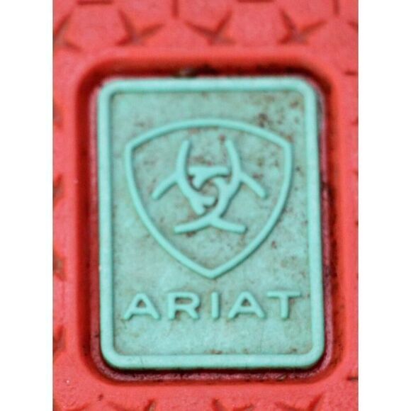 Ariat BROWN SUEDE MULTICOLOR TAPESTRY ROUND TOE COMFORT LOAFER FLATS SHOES 7.5 - Picture 9 of 11